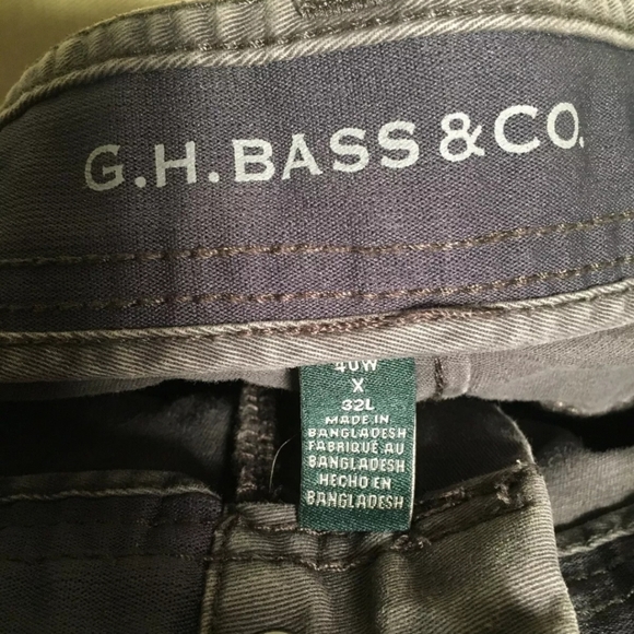 G.H. Bass & Co. Men's 40 x 32 Khakis BLUE - Picture 3 of 13
